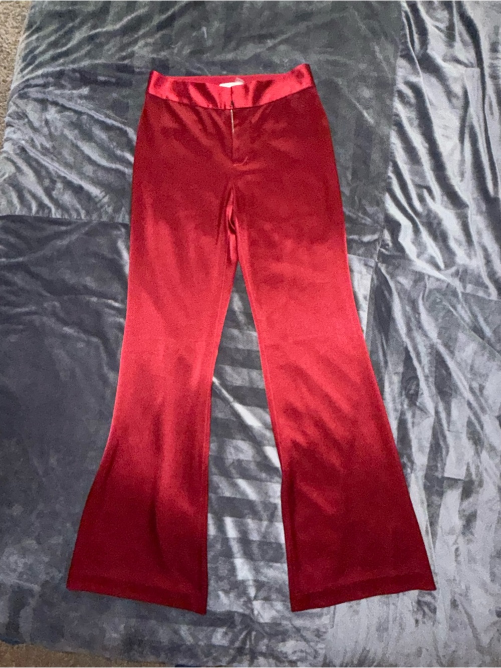 Alice + Olivia High Waisted Wide Leg Silk Pants Size 6 - Picture 16 of 16
